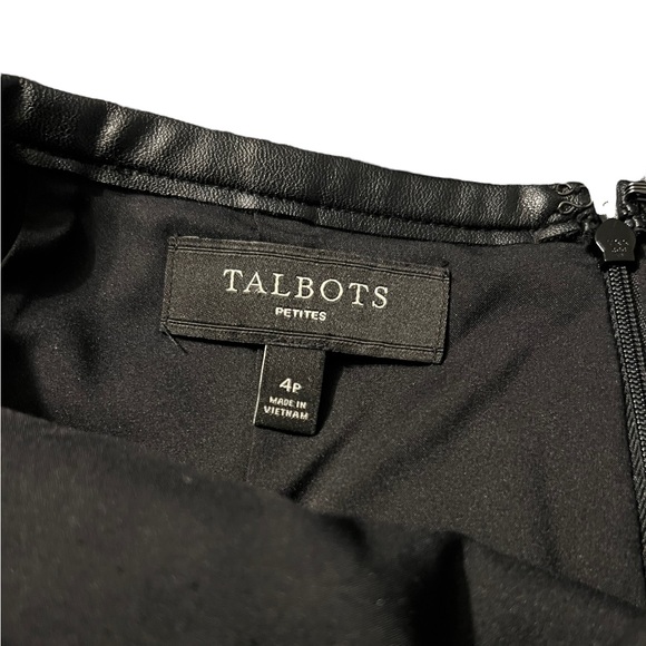 Talbots Black and White Rockingham Plaid Houndstooth Mini Skirt size 4P - Picture 6 of 9